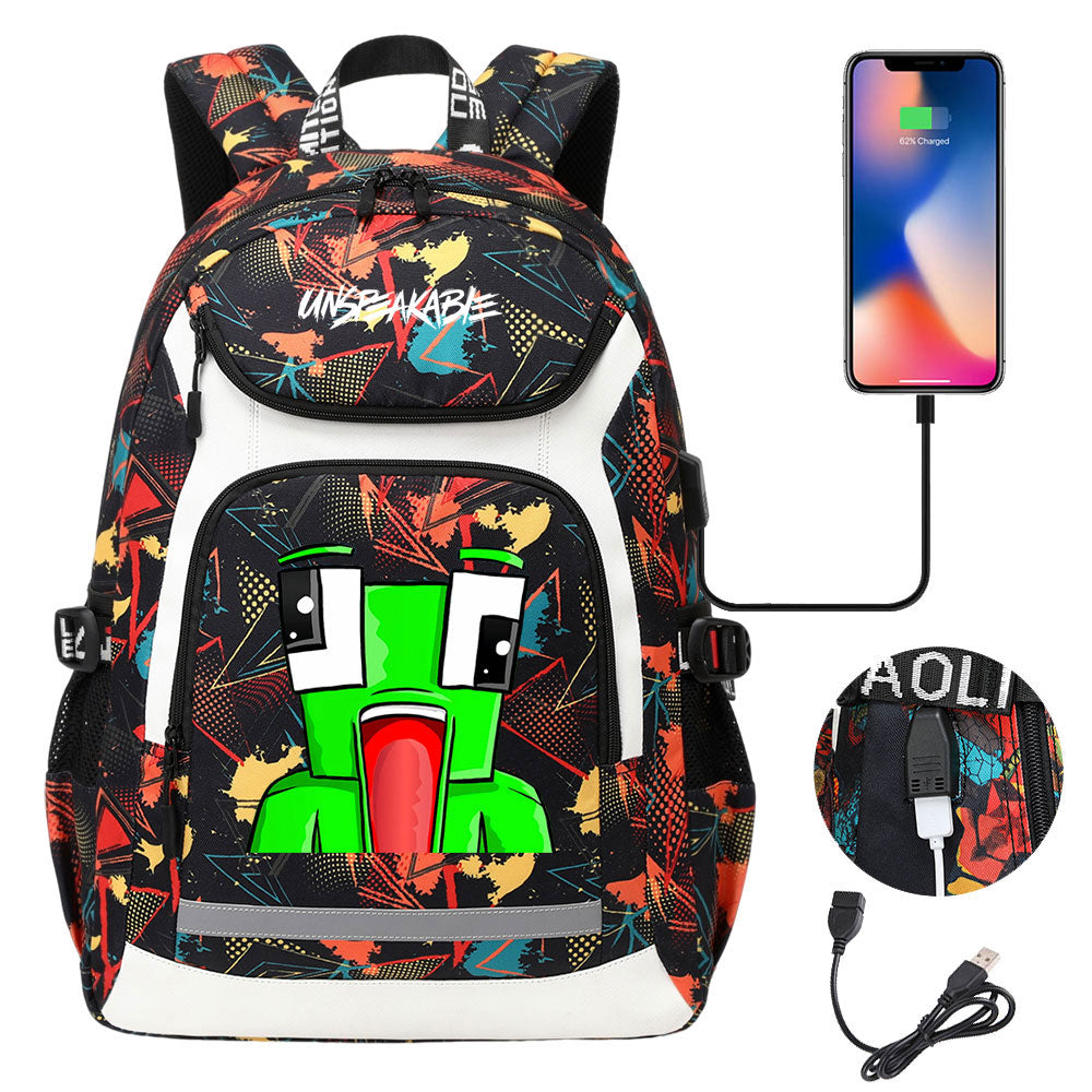 Unspeakable Gaming Backpack School Notebook Travel Bags With USB