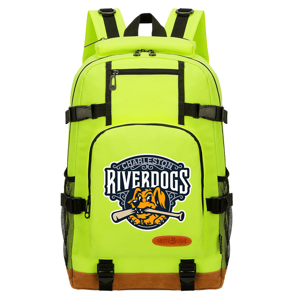 Charleston RiverDogs Waterproof Backpack School Notebook Travel Bag