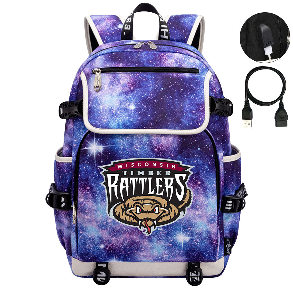 Wisconsin Timber Rattlers Backpack School Notebook Travel Bags