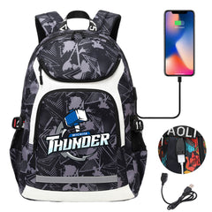 Wichita Thunder Backpack School Notebook Travel Bags With USB