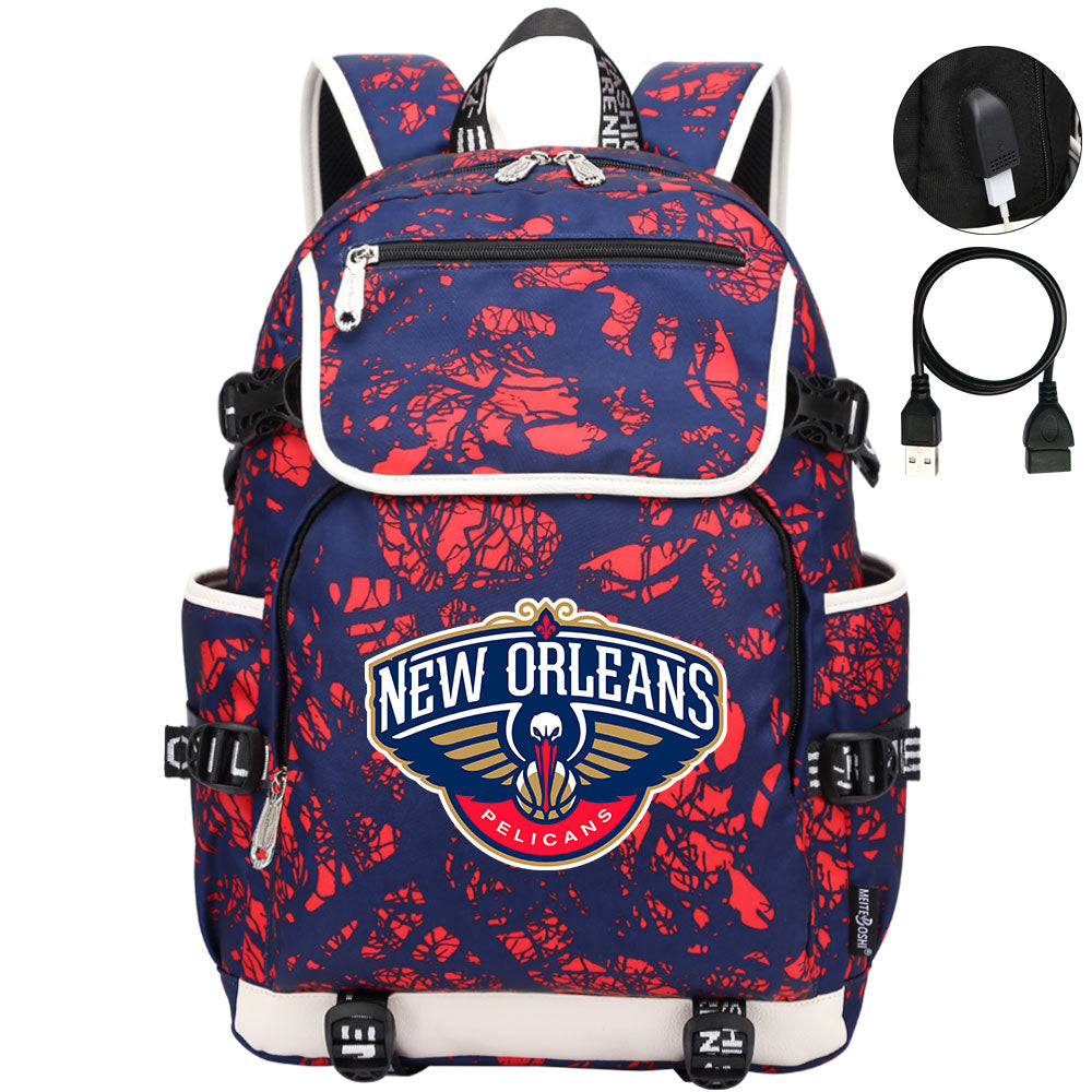 New Orleans Backpack School Notebook Travel Bags