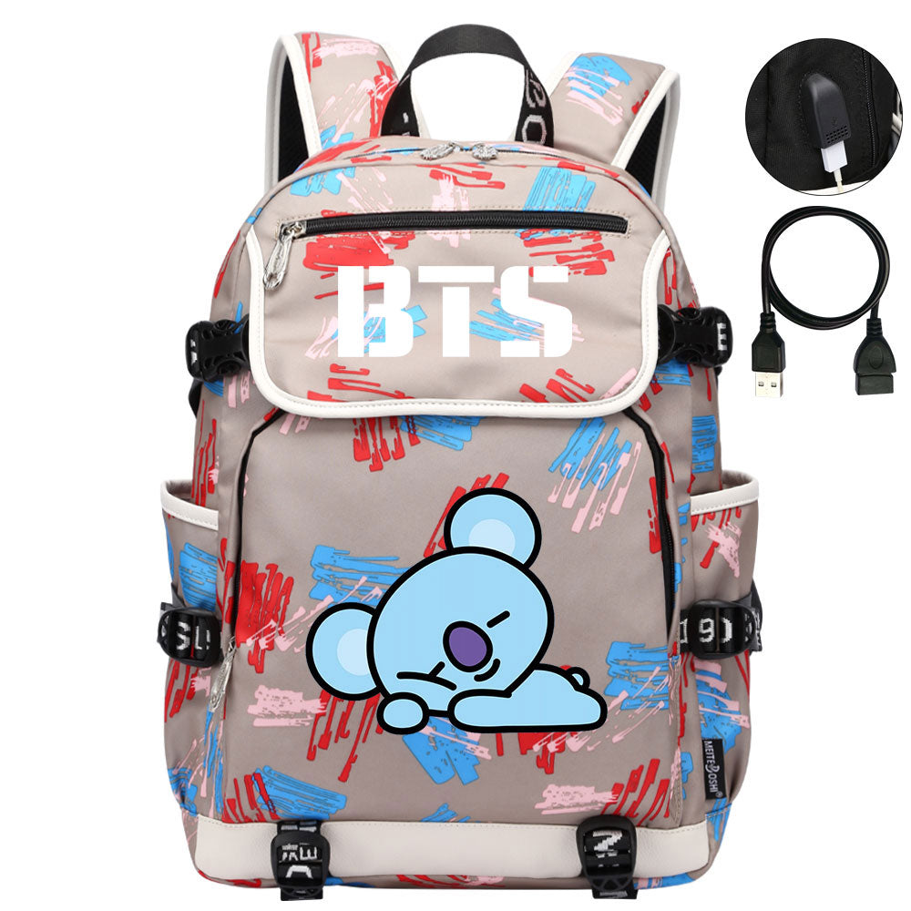 BTS Koya Backpack School Notebook Travel Bags