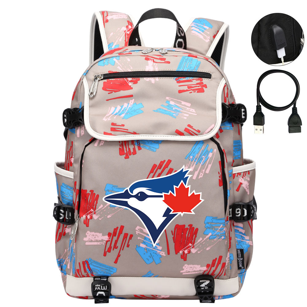 Toronto Blue Jays Backpack School Notebook Travel Bags