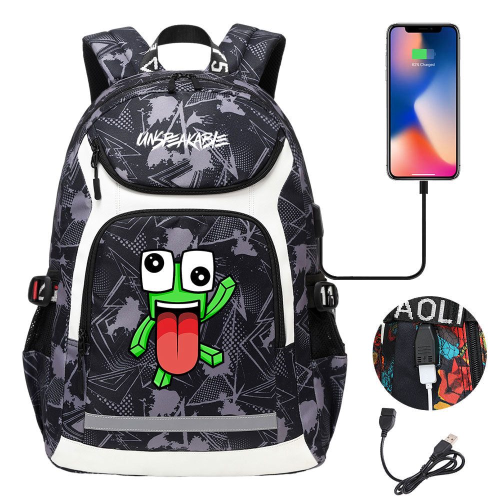 Unspeakable Gaming Backpack School Notebook Travel Bags With USB