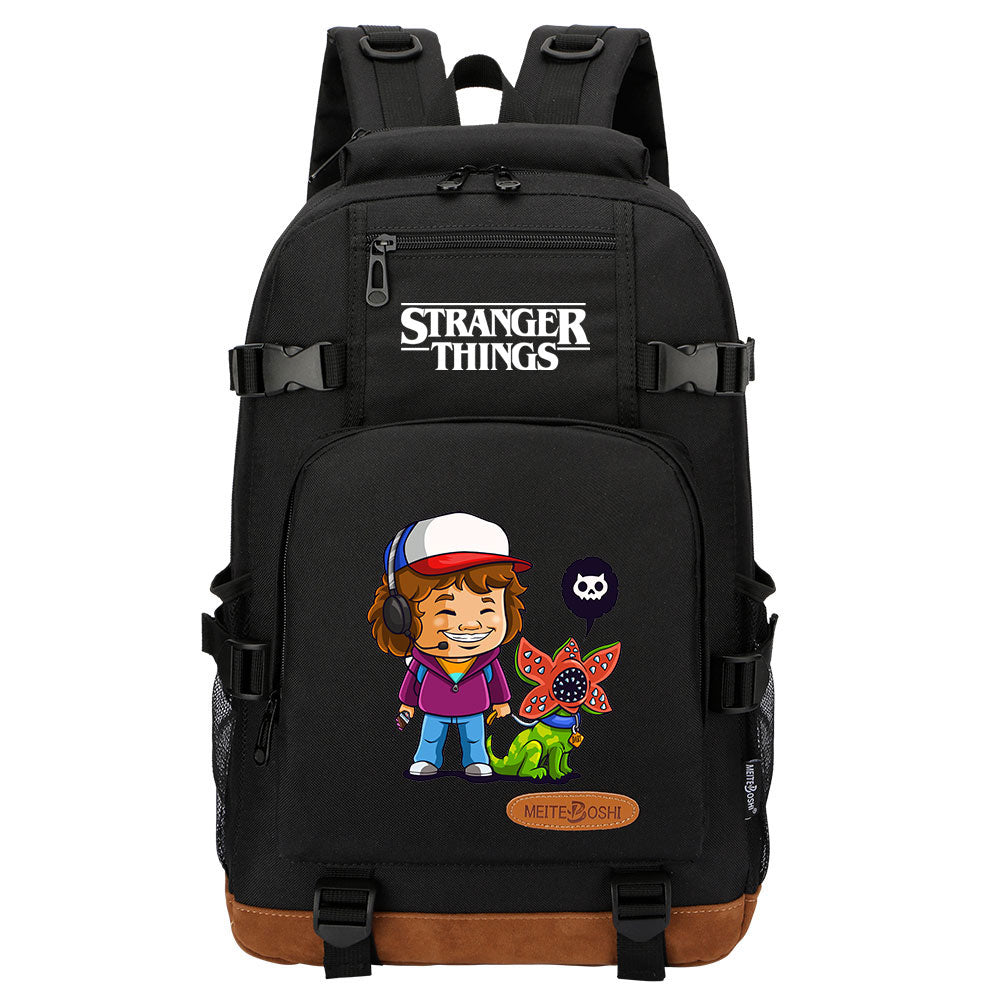 Strangers Things Dustin Henderson Waterproof Backpack School Notebook Travel Bag