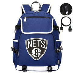 Brooklyn Nets Backpack School Notebook Travel Bags