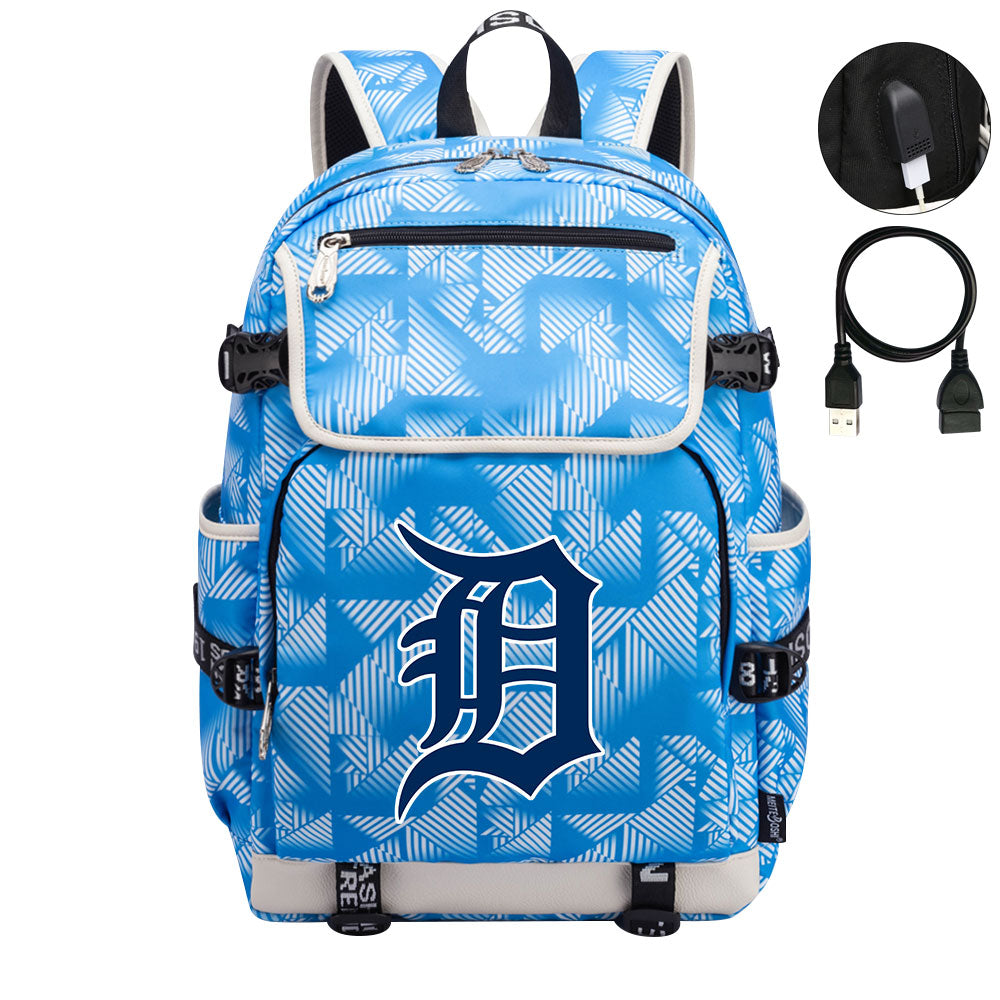 Detroit Tigers Backpack School Notebook Travel Bags