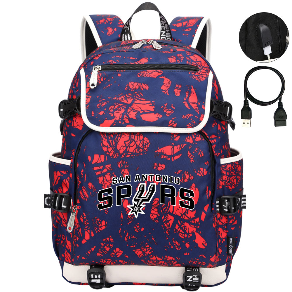 San Antonio Spurs Backpack School Notebook Travel Bags