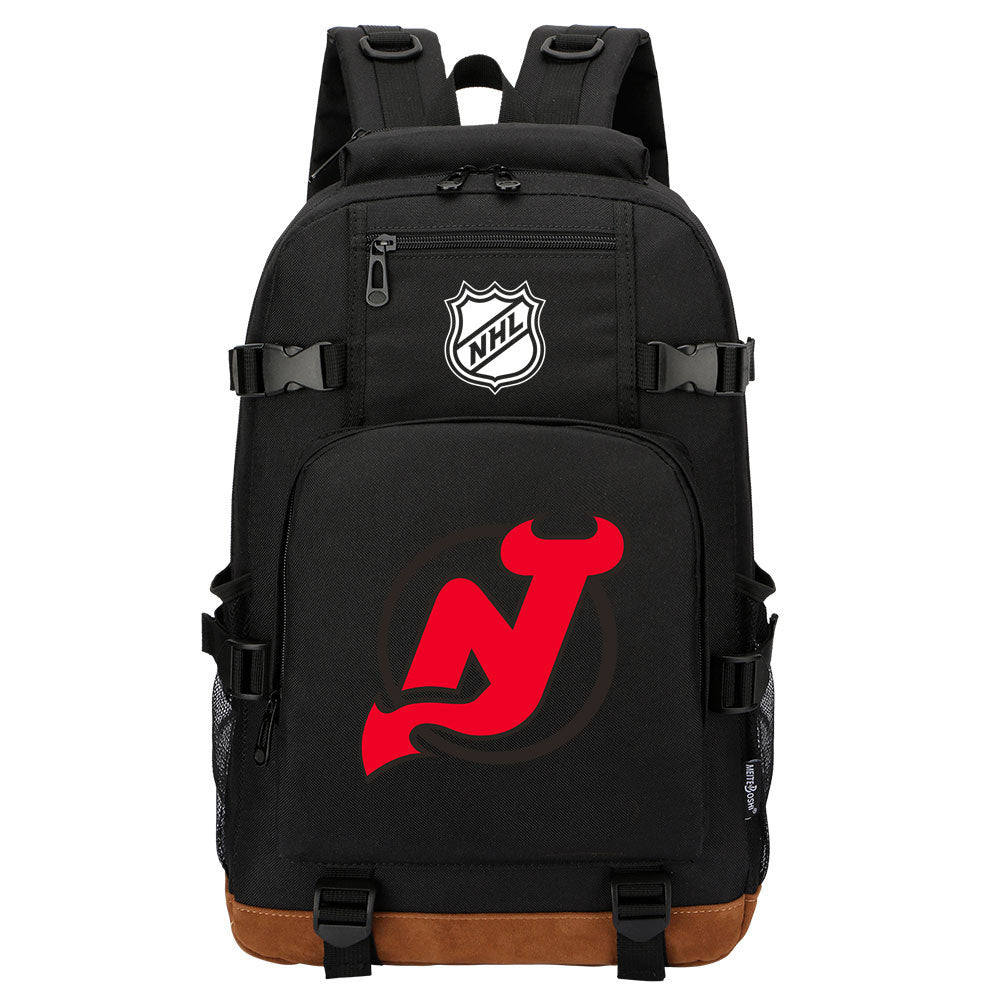New Jersey Devils Hockey League Waterproof Backpack School Notebook Travel Bag