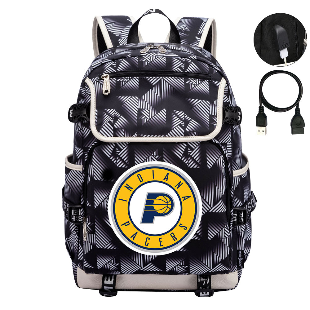 Indiana Pacers Backpack School Notebook Travel Bags