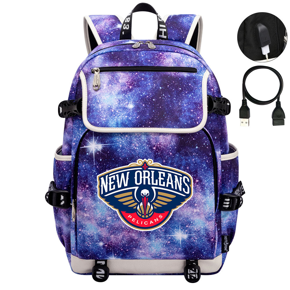 New Orleans Backpack School Notebook Travel Bags