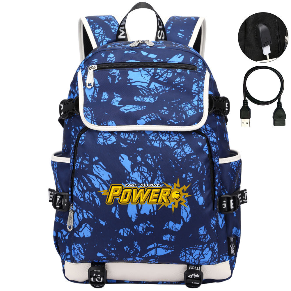West Virginia Power Backpack School Notebook Travel Bags