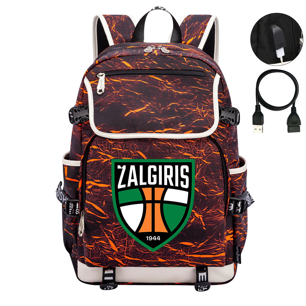 Zalgiris Backpack School Notebook Travel Bags
