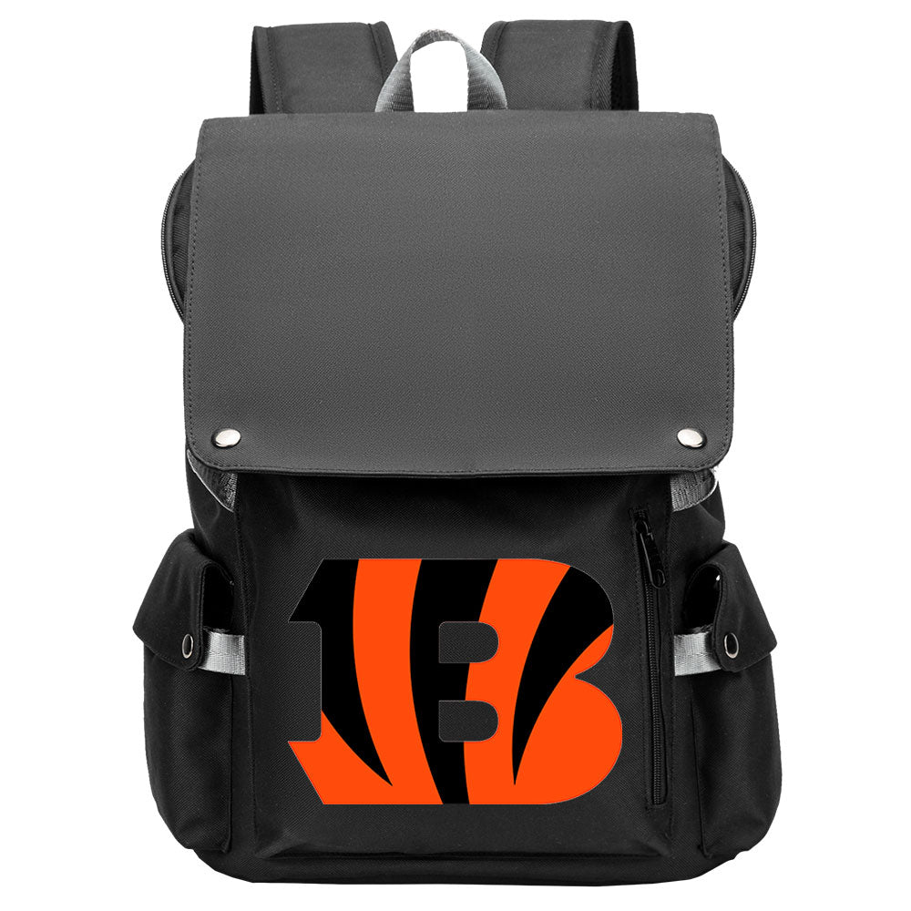 Cincinnati Bengals Football Team Rugby Laptop Backpack Oxford School Bag