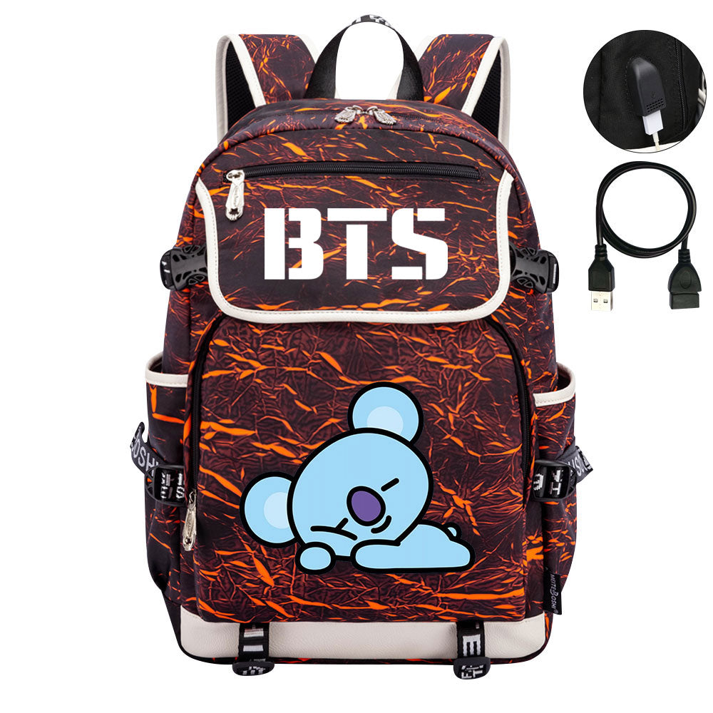 BTS Koya Backpack School Notebook Travel Bags