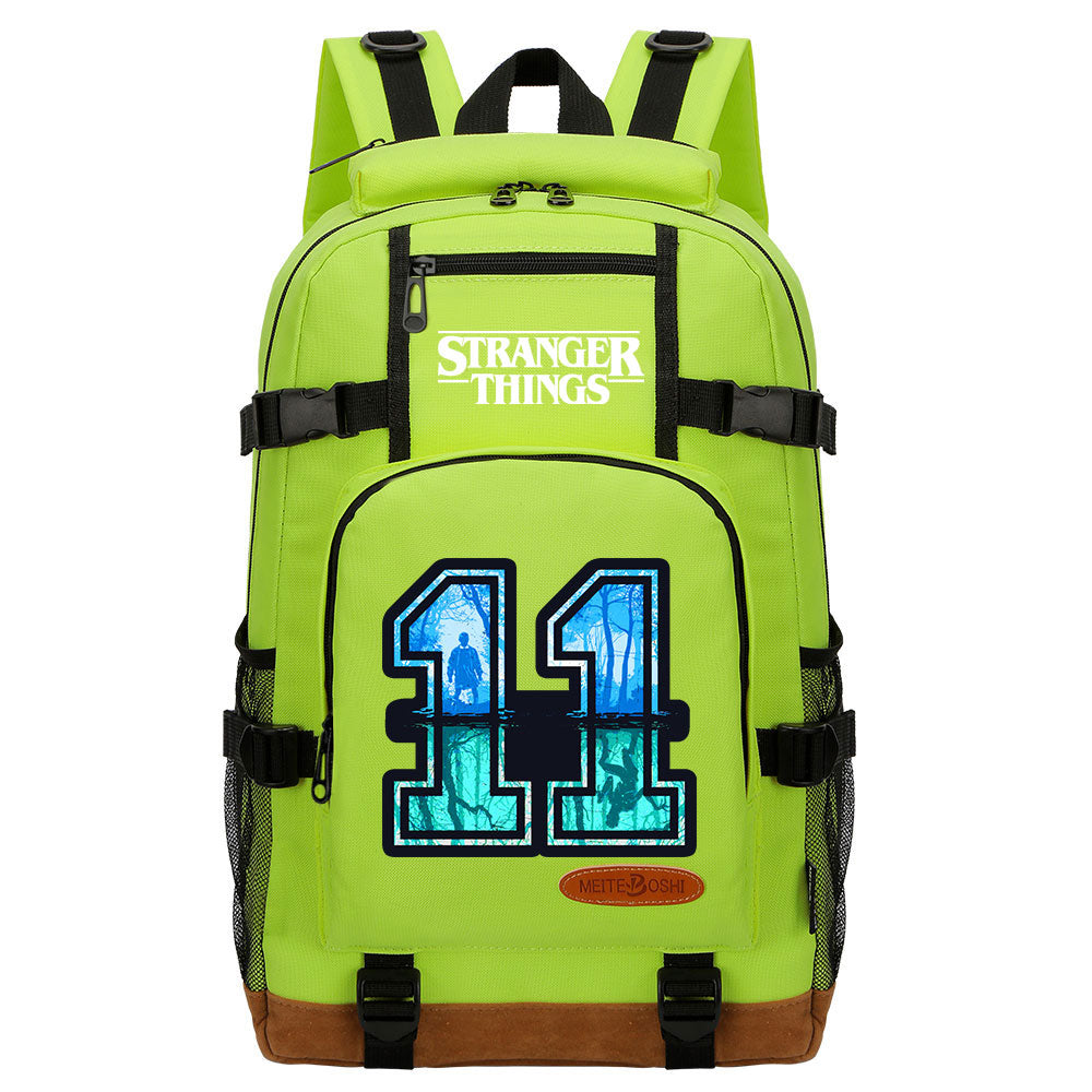 Strangers Things 11 Waterproof Backpack School Notebook Travel Bag