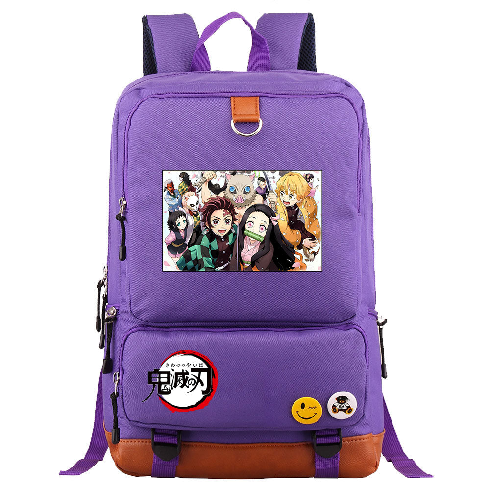 Demon Slayer Kimetsu No Yaiba Proof Backpack NoteBook Laptop School Bag