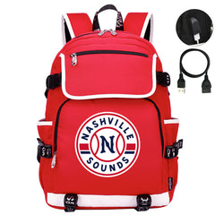 Nashville Sounds Backpack School Notebook Travel Bags