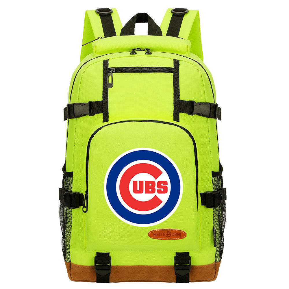 Chicago Cubs Waterproof Backpack School Notebook Travel Bag