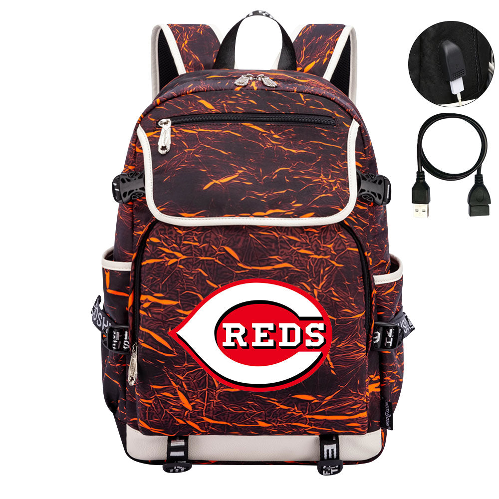 Cincinnati Reds Backpack School Notebook Travel Bags