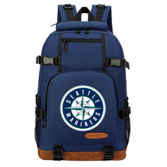 Seattle Mariners Waterproof Backpack School Notebook Travel Bag