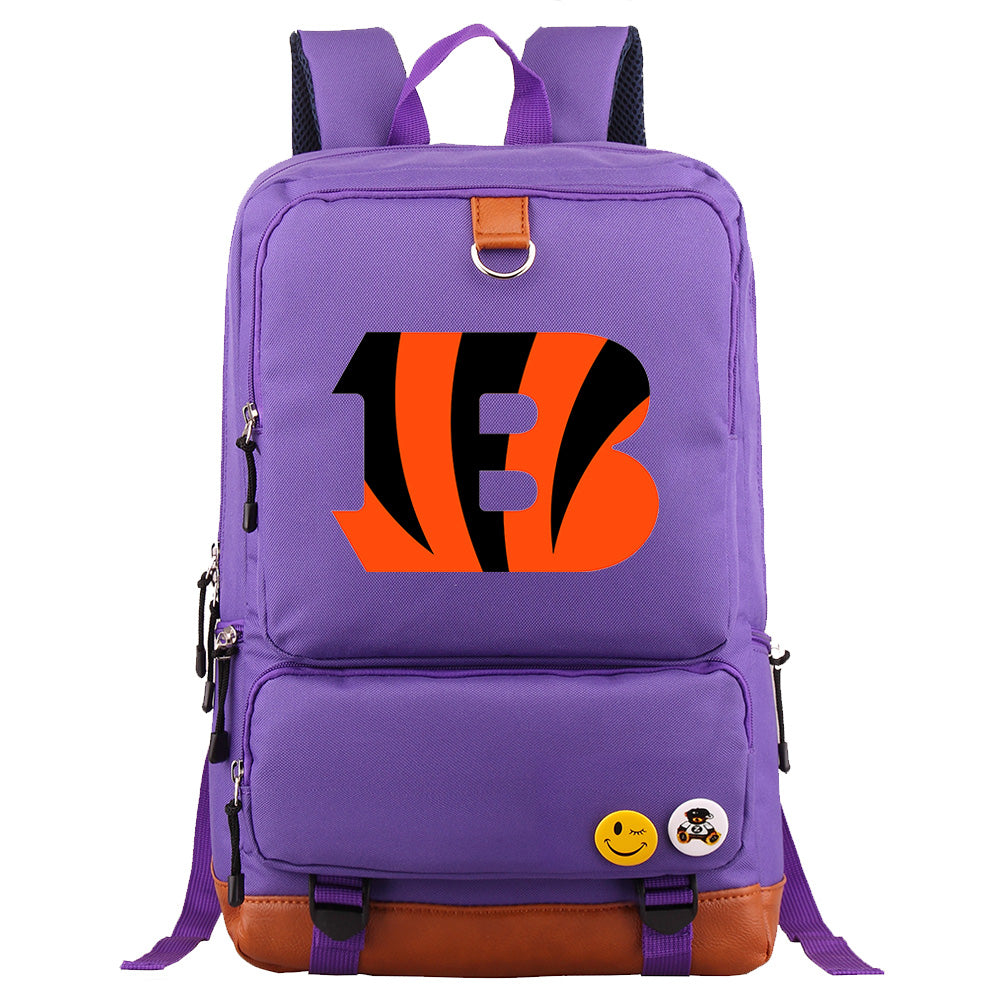Cincinnati Bengals Football Team Rugby Proof Backpack NoteBook Laptop School Bag