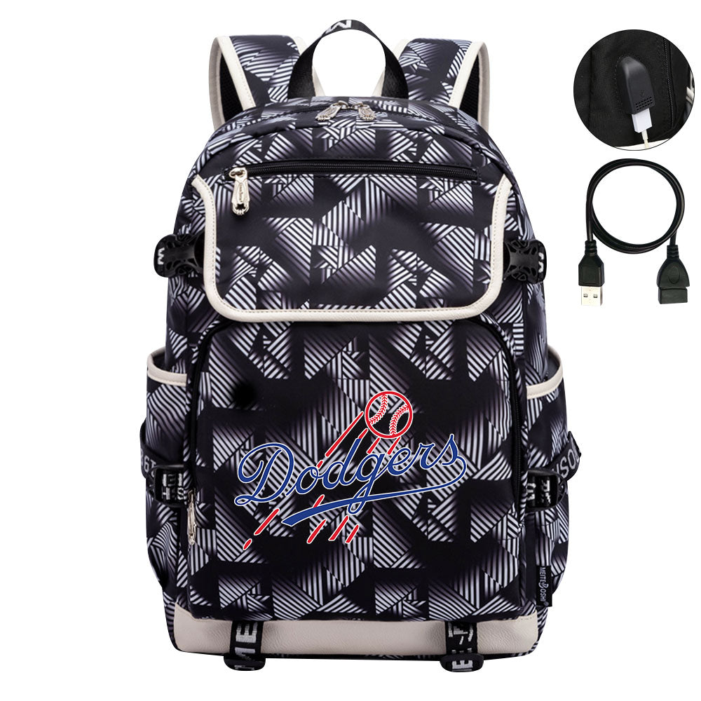 LA Dodgers Backpack School Notebook Travel Bags