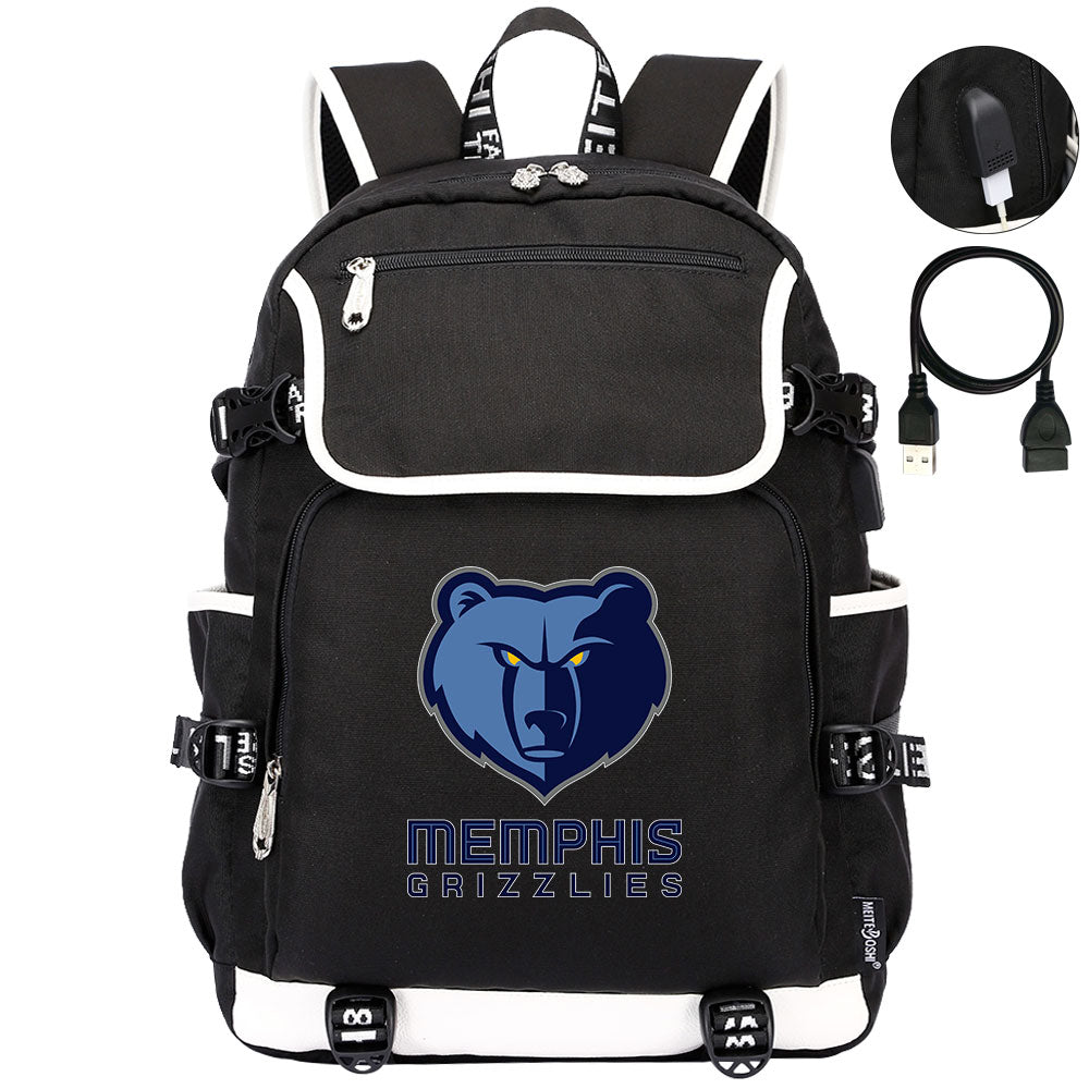 Memphis Grizzlies Backpack School Notebook Travel Bags