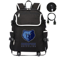 Memphis Grizzlies Backpack School Notebook Travel Bags