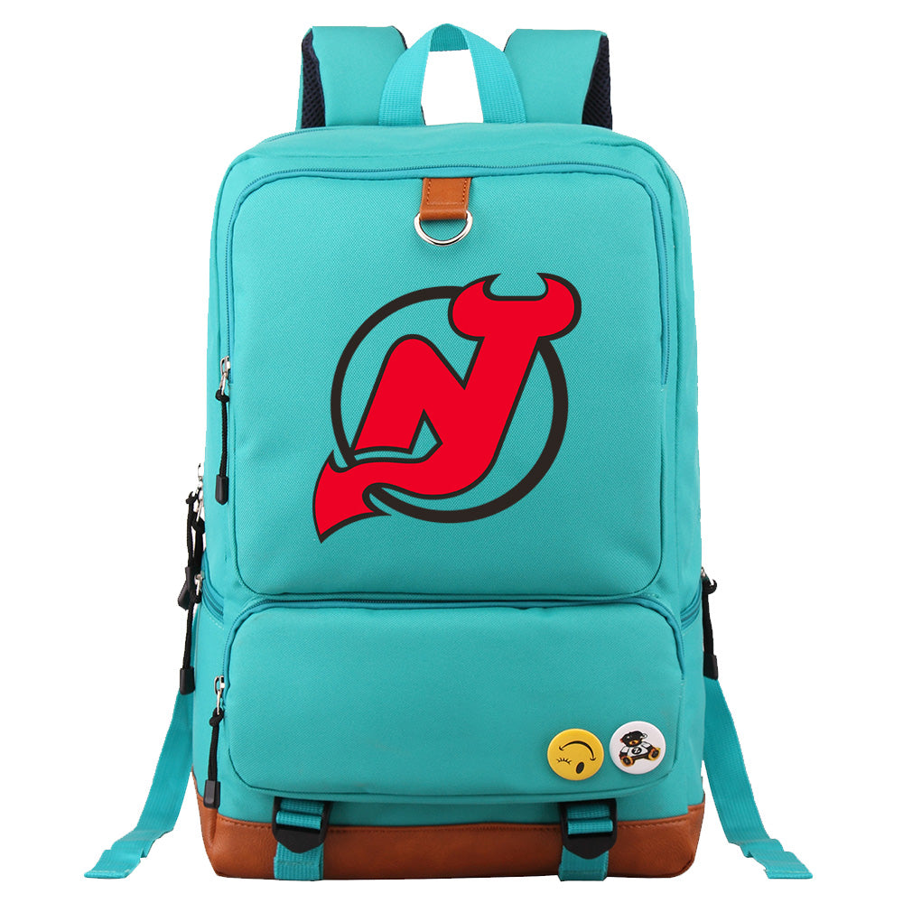 New Jersey Devils Hockey Team Proof Backpack NoteBook Laptop School Bag
