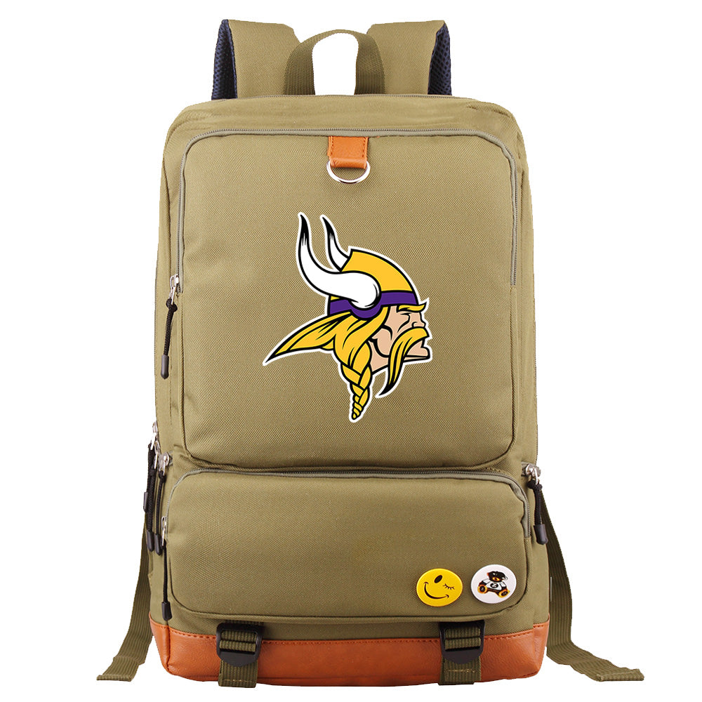 Minnesota Vikings Football Team Rugby Proof Backpack NoteBook Laptop School Bag