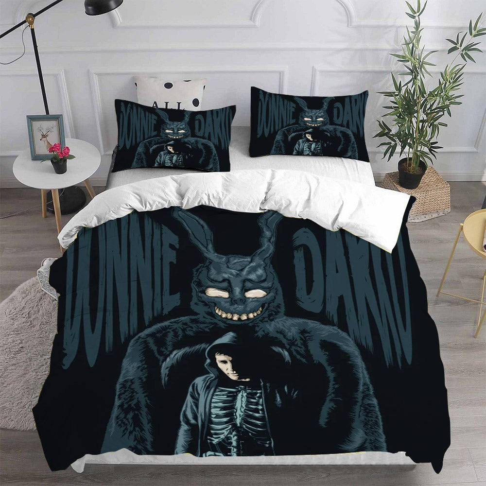 Donnie Darko Cosplay Bedding Set Duvet Cover Pillowcases Halloween Home Decor