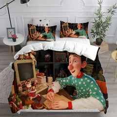 Arthur Christmas Cosplay Bedding Set Duvet Cover Pillowcases Halloween Home Decor