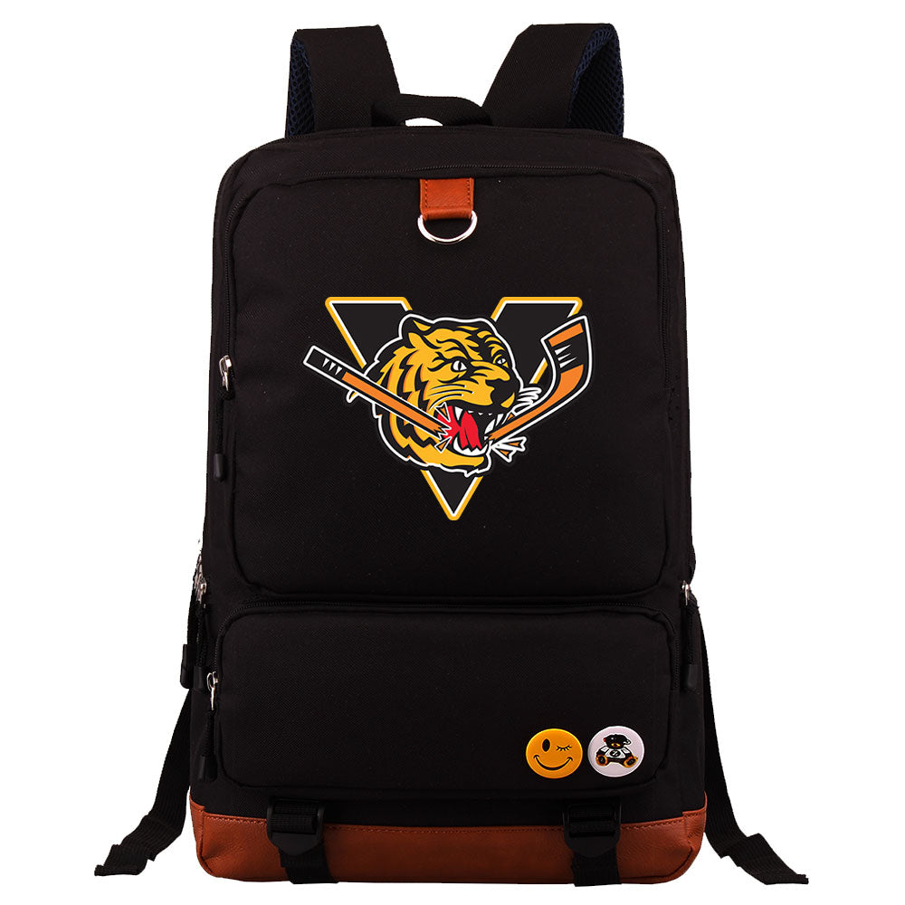 Victoriaville Tigres Hockey Team Proof Backpack NoteBook Laptop School Bag