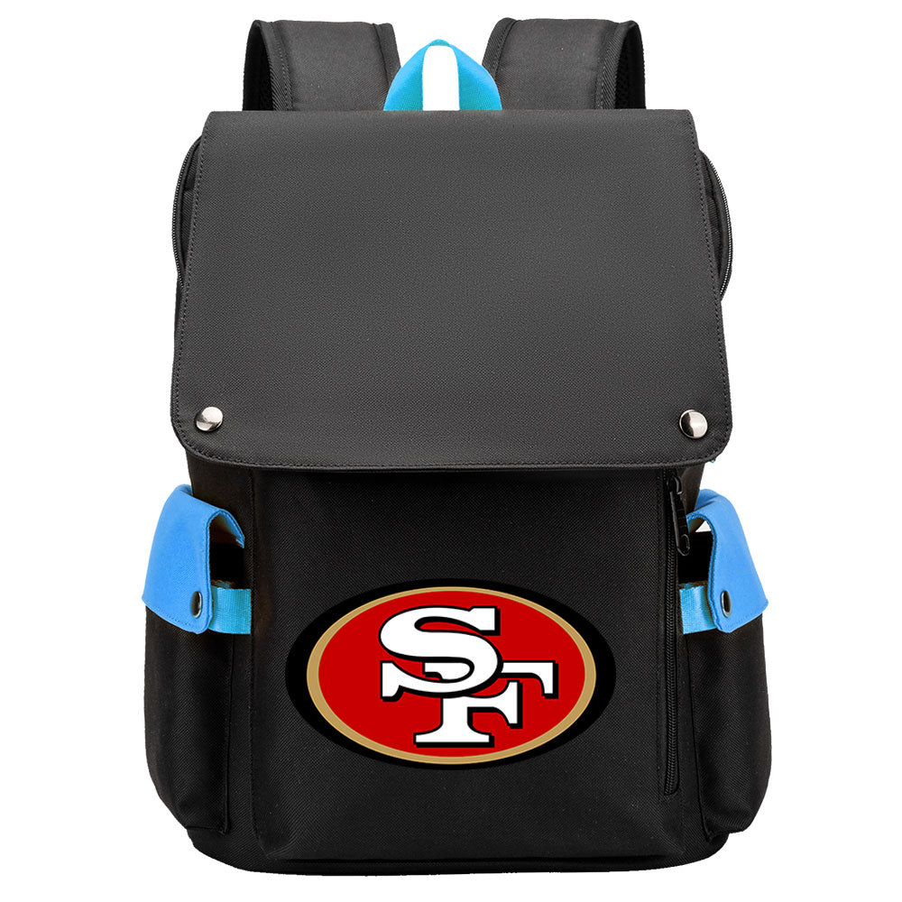 San Francisco 49ers Football Team Rugby Laptop Backpack Oxford School Bag
