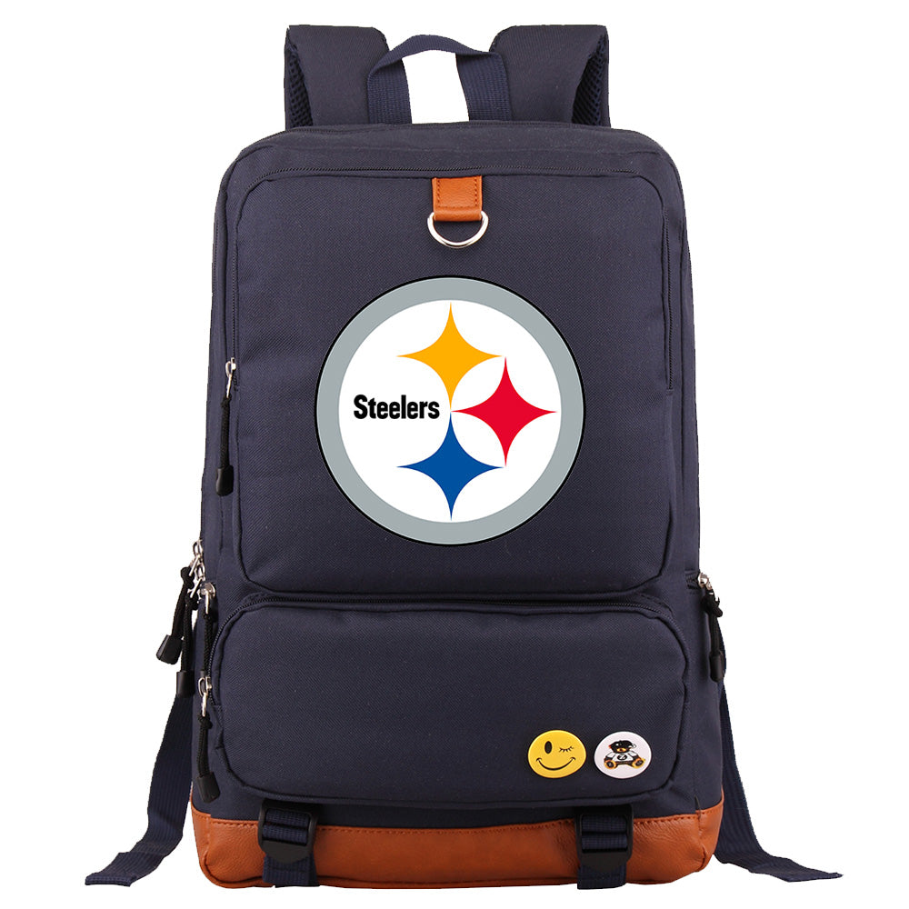 Pittsburgh Steelers Football Team Rugby Proof Backpack NoteBook Laptop School Bag