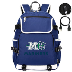 Maine Mariners Hockey League Backpack School Notebook Travel Bag