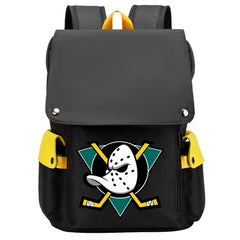 Anaheim Ducks Hockey Team Laptop Backpack Oxford School Bag