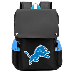 Detroit Lions Football Team Rugby Laptop Backpack Oxford School Bag