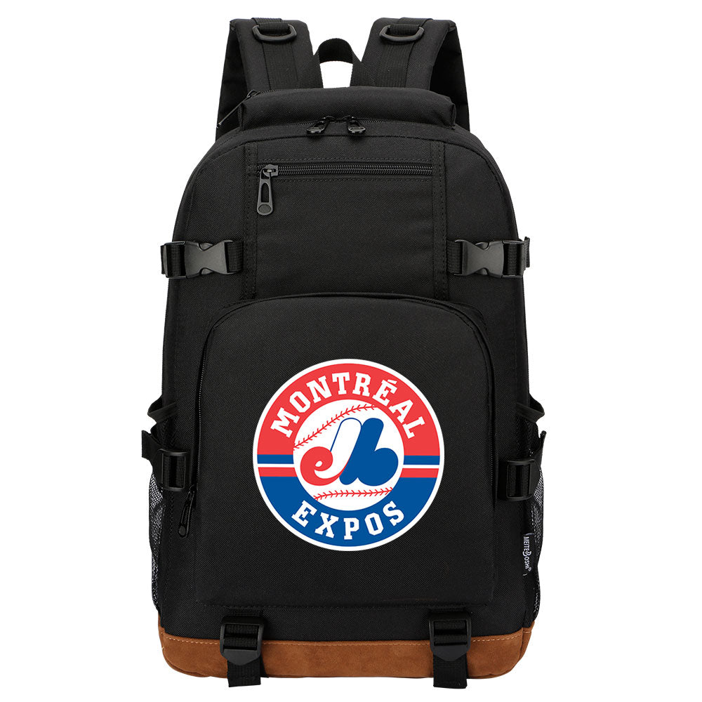 Montreal Expos Waterproof Backpack School Notebook Travel Bag