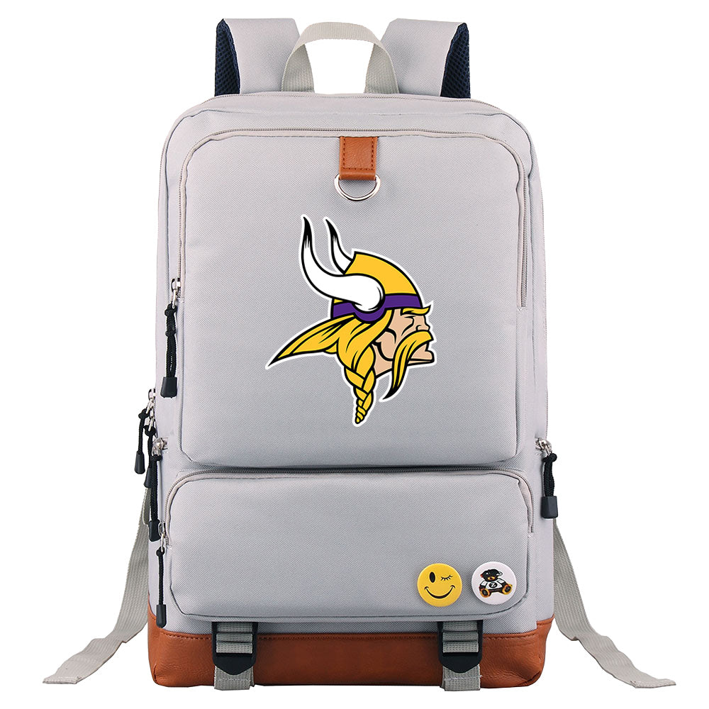 Minnesota Vikings Football Team Rugby Proof Backpack NoteBook Laptop School Bag