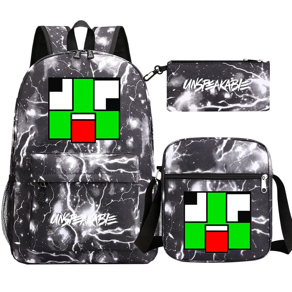 Unspeakable Game School Backpack Shoulder Bag Pencil Bags 3pcs Set