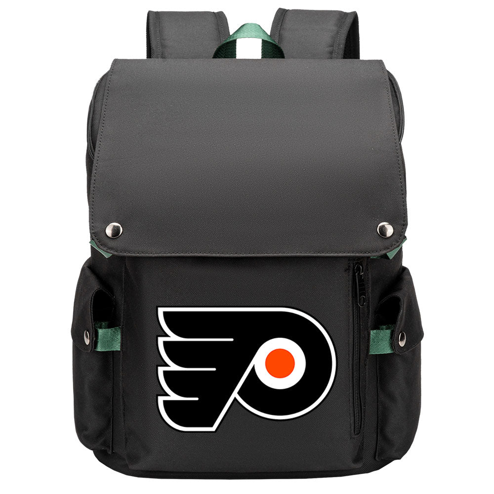 Philadelphia Flyers Hockey Team School Backpack Oxford Laptop Bag