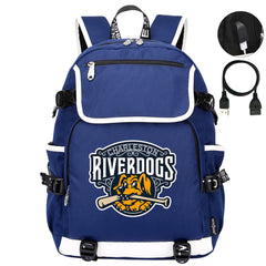 Charleston RiverDogs Backpack School Notebook Travel Bags