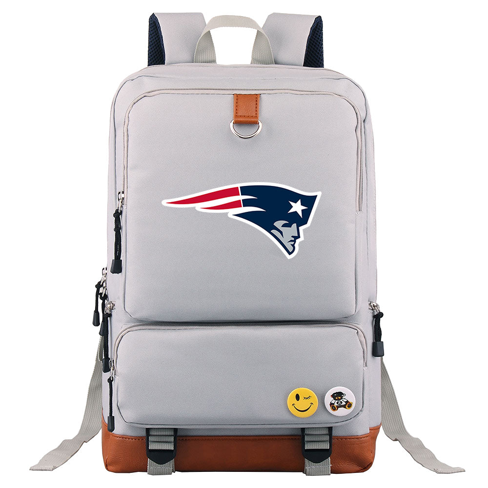 New England Patriots Football Team Rugby Proof Backpack NoteBook Laptop School Bag
