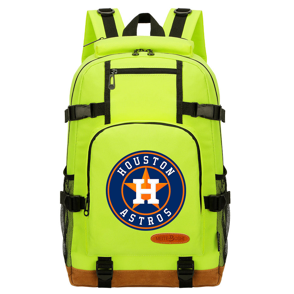 Houston Astros Waterproof Backpack School Notebook Travel Bag