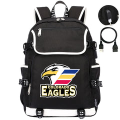 Colorado Eagles Hockey League Backpack School Notebook Travel Bag