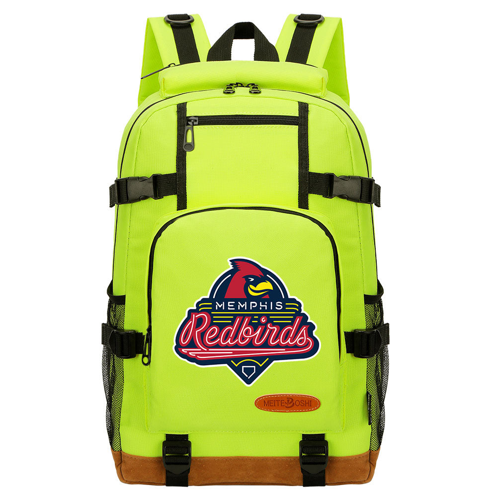 Memphis Redbirds Waterproof Backpack School Notebook Travel Bag