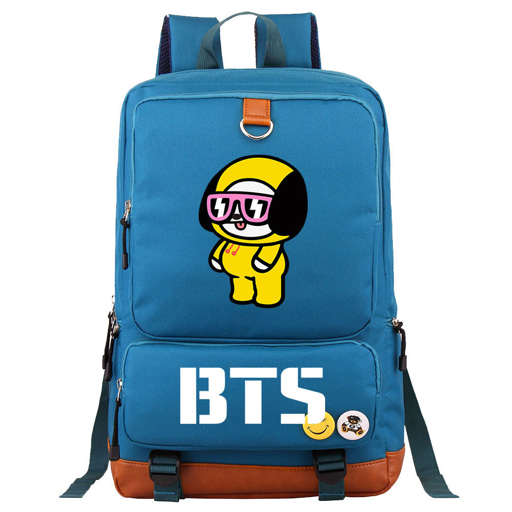 BTS Chimmy Proof Backpack NoteBook Laptop School Bag