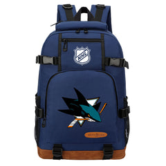 San Jose Sharks Hockey League Waterproof Backpack School Notebook Travel Bag